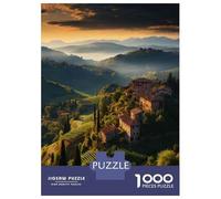 Jigsaw Puzzle 1000 Piece for Teenagers Tuscany Landscape Print Jigsaw for Adults Hands-on Game Wall Decoration Deal As Gifts for The Whole Family 52x38cm/1000pcs