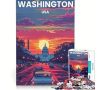 Jigsaw Puzzle 1000 Piece for Teenagers Washington DC Educational Game Hand Speed Race Unique Challenge Game 38x52cm