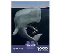 Jigsaw Puzzle 1000 Piece for Teenagers Whale Rescue Fox V1 Jigsaw for Adults Hands-on Game Difficult Hard Stress Reduction Gifts 52x38cm/1000pcs