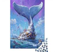Jigsaw Puzzle 1000 Piece for Teenagers Whale Tail Island Adventure Jigsaw for Adults Relax Games For Family Fun Deal As Gifts for The Whole Family 38x26cm/1000pcs