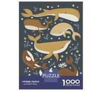 Jigsaw Puzzle 1000 Piece for Teenagers Whales Jigsaw for Adults Hands-on Game Difficult Hard Stress Reduction Gifts 52x38cm/1000pcs