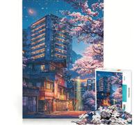 Jigsaw Puzzle 1000 Piece for Teenagers When The Sakura Bloom Relaxing Games Challenging To Complete Improving Love between Couples 38x26cm