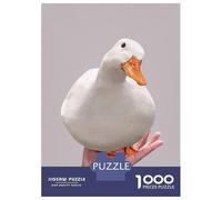 Jigsaw Puzzle 1000 Piece for Teenagers White Duck on Palm Meme Puzzle for Adults Fun Games Presents for Women for Birthday, Chrismas 38x26cm/1000pcs