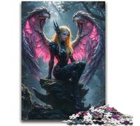 Jigsaw Puzzle 1000 Piece for Teenagers Winged Warrior in Forest A Work of Art for Educational Game Great Gifts And Toys 38x52cm