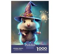 Jigsaw Puzzle 1000 Piece for Teenagers Wizard Hamster Jigsaw for Adults Relax Games For Family Fun Deal As Gifts for The Whole Family 38x26cm/1000pcs