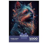 Jigsaw Puzzle 1000 Piece for Teenagers Yorkshire Terrier Dog Puzzles for Adults Fun Games Wall Decoration Stress Reduction Gifts 70x50cm/1000pcs