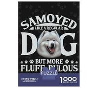 Jigsaw Puzzle 1000 Piece Funny Fluffbulous Samoyed Puzzles for Adults Relax Games Stress Reliever Deal As Gifts for The Whole Family 70x50cm/1000pcs