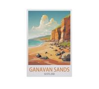 Jigsaw Puzzle 1000 Piece,Ganavan Sands Scotland,Classic Puzzle DIY Kit Paper Toy Unique Gift Home Decor(50x70cm)-GK96