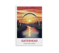 Jigsaw Puzzle 1000 Piece，Gateshead Tyne And Wear Classic Puzzle Kids Puzzle Challenging And Difficult Puzzles for Adults And Teens 52x38cm