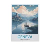Jigsaw Puzzle 1000 Piece,Geneva Switzerland,Classic Puzzle DIY Kit Paper Toy Unique Gift Home Decor(38x26cm)-GN76