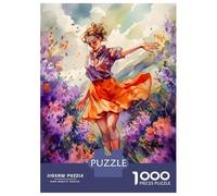 Jigsaw Puzzle 1000 Piece Girls Botanical Lilac Puzzles for Adults Relax Games Stress Reliever Deal As Gifts for The Whole Family 70x50cm/1000pcs