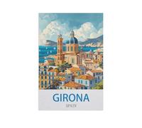 Jigsaw Puzzle 1000 Piece，Girona Spain，Paper Jigsaw Puzzle for Kids Adult, Puzzle Game Toys Gift for Wall Decoration（38x52cm）-GB33