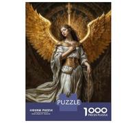 Jigsaw Puzzle 1000 Piece Golden Archangel with Cross Puzzles for Adults Relax Games Stress Reliever Deal As Gifts for The Whole Family 70x50cm/1000pcs
