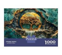 Jigsaw Puzzle 1000 Piece Golden Tree in Goa Granite Puzzles for Adults Relax Games Stress Reliever Deal As Gifts for The Whole Family 52x38cm/1000pcs