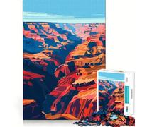 Jigsaw Puzzle 1000 Piece Grand Canyon Arizona Art Tight Fit Play Focus Training Fun Chill Play Time Xmas Leisure Gift (38x26cm)