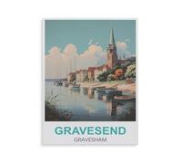 Jigsaw Puzzle 1000 Piece,Gravesend Gravesham,Adult Puzzle DIY Kit Paper Puzzle Modern Home Decor Unique Gift(50x70cm)-GU6