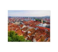 Jigsaw Puzzle 1000 Piece，Graz, Metropolis of Styria，Classic Puzzle Adult Puzzle DIY Kit Wooden Toy Unique Gift Modern Home Decor（75x50cm）-AT22