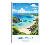 Jigsaw Puzzle 1000 Piece，Guernsey England Jigsaw Puzzles for Adults 1000 Piece, Classic Puzzle Teens Boys Girls Puzzles 38x26cm