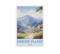 Jigsaw Puzzle 1000 Piece,Hakuba Village Japan,Classic Puzzle Adult Puzzle DIY Kit Wood Toy Unique Gift Modern Home Decor(75x50cm)-AI2