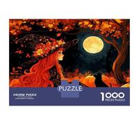 Jigsaw Puzzle 1000 Piece Halloween Witch Scene Puzzles for Adults Family Game Improve Memory Deal As Gifts for The Whole Family 70x50cm/1000pcs