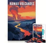 Jigsaw Puzzle 1000 Piece Hawaii Volcanoes Natl Park Tight Fit Play Focus Training Fun Chill Play Time Xmas Leisure Gift (38x52cm)