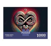 Jigsaw Puzzle 1000 Piece Heart Infinity Symbol-4 Puzzles for Adults Family Game Improve Memory Deal As Gifts for The Whole Family 70x50cm/1000pcs
