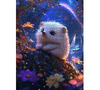 Jigsaw Puzzle 1000 Piece, Hedgehog Animals Puzzles for Adults 1000, Jigsaw Puzzle Games Classic Educational, Wooden Puzzles, The Impossible Challenge, for Home Wall Decoration Gift BXHZW1-170
