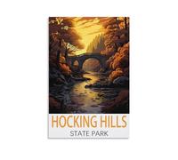 Jigsaw Puzzle 1000 Piece，Hocking Hills State Park Puzzles 1000 pieces puzzles for adult children classic family puzzle indoor 38x26cm