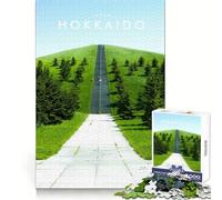 Jigsaw Puzzle 1000 Piece Hokkaido Japan Accurate Cut Art Smart Play Gift Easy Play Game Birthday Decor Gift (50x75cm)