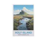 Jigsaw Puzzle 1000 Piece，Holy Island Northumberland，Adult Puzzle DIY Kit Paper Puzzle Modern Home Decor Unique Gift（38x26cm）-GJ86