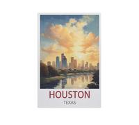 Jigsaw Puzzle 1000 Piece,Houston Texas,Classic Puzzle Adult Puzzle DIY Kit Paper Toy Unique Gift Modern Home Decor(38x26cm)-L22