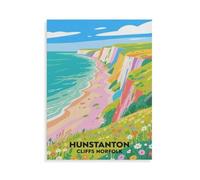 Jigsaw Puzzle 1000 Piece，Hunstanton Cliffs Norfolk，Classic Puzzle Adult Puzzle DIY Kit Wooden Toy Unique Gift Modern Home Decor（75x50cm）-HN20