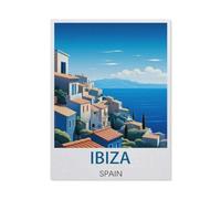Jigsaw Puzzle 1000 Piece，Ibiza Spain，Classic Puzzle Adult Puzzle DIY Kit Paper Toy Unique Gift Modern Home Decor（38x52cm）-EX80