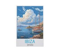 Jigsaw Puzzle 1000 Piece,Ibiza Spain,Classic Puzzle Adult Puzzle DIY Kit Paper Toy Unique Gift Modern Home Decor(38x26cm)-FV58