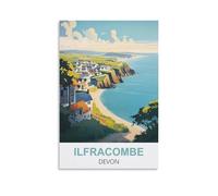 Jigsaw Puzzle 1000 Piece，Ilfracombe Devon Jigsaws Puzzles 1000 Pieces Teens Kids Jigsaw Entertainment Toys Brain Challenge Puzzle 52x38cm