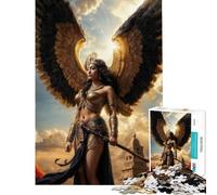 Jigsaw Puzzle 1000 Piece Isis Goddess Help The Brain Exercise Stress Reliever Hands-on Game Suitable for People Aged 14 And Above (38x26cm)
