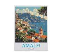 Jigsaw Puzzle 1000 Piece，Italy-Amalfi，paper Jigsaw Puzzle for Kids Adult, Puzzle Game Toys Gift for Wall Decoration（50x70cm）-BA10