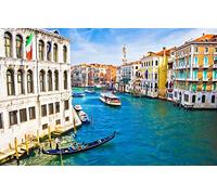 Jigsaw Puzzle 1000 Piece, Italy Venice Canal Gondola Boats Personalized Jigsaw Puzzle 70x50cm