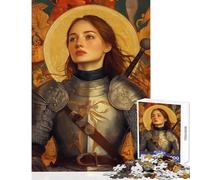 Jigsaw Puzzle 1000 Piece Joan of Arc - Maid of Orleans Portrait Educational Game Analysis And Logic Anti-Stress Toys Unique Birthday And Xmas Gifts (50X75cm)