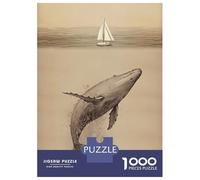Jigsaw Puzzle 1000 Piece Jonah And The Whale A Journey of Redemption Puzzles for Adults Relax Games Stress Reliever Deal As Gifts for The Whole Family 70x50cm/1000pcs