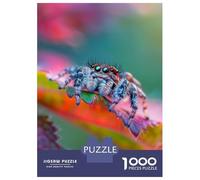 Jigsaw Puzzle 1000 Piece Jumping Spiders Curiosity Puzzles for Adults Relax Games Stress Reliever Deal As Gifts for The Whole Family 38x26cm/1000pcs