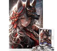 Jigsaw Puzzle 1000 Piece Kitsune Fury Anti-Stress Toys Great Gift for Games for Educational Game Artists Collection, Fine Art Size 38x26cm