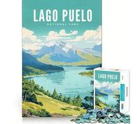 Jigsaw Puzzle 1000 Piece Lago Puelo National Park Tight Fit Play Focus Training Fun Chill Play Time Xmas Leisure Gift (50x75cm)