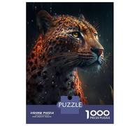 Jigsaw Puzzle 1000 Piece Leopard Rain Puzzles for Adults Relax Games Stress Reliever Deal As Gifts for The Whole Family 70x50cm/1000pcs