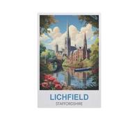 Jigsaw Puzzle 1000 Piece，Lichfield Staffordshire，Classic Puzzle Adult Puzzle DIY Kit Wood Toy Unique Gift Modern Home Decor（75x50cm）-GK18