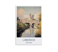 Jigsaw Puzzle 1000 Piece，Limerick Ireland Classic puzzle 3D puzzle diy kit paper toys unique gift residential culture 52x38cm