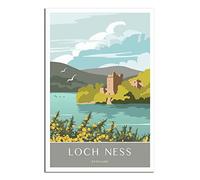 Jigsaw Puzzle 1000 Piece，Loch Ness Scotland Skyline Classic Puzzle Kids Puzzle Challenging And Difficult Puzzles for Adults And Teens 70x50cm