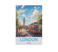Jigsaw Puzzle 1000 Piece，London U K，Adult Puzzle DIY Kit Wood Puzzle Modern Home Decor Unique Gift（75x50cm）-AL70