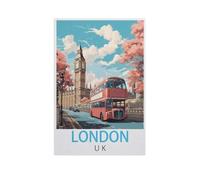 Jigsaw Puzzle 1000 Piece，London U K，Classic Puzzle Adult Puzzle DIY Kit Wood Toy Unique Gift Modern Home Decor（75x50cm）-FV98