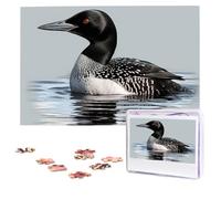 Jigsaw Puzzle 1000 Piece Loon Nature Bird Puzzles for Adults Custom Puzzles from Photos Personalized Picture Wooden Puzzle Gifts for Family Wedding Birthdays Anniversaries